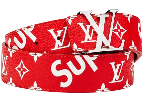 lv supreme belt red|louis vuitton supreme real real.